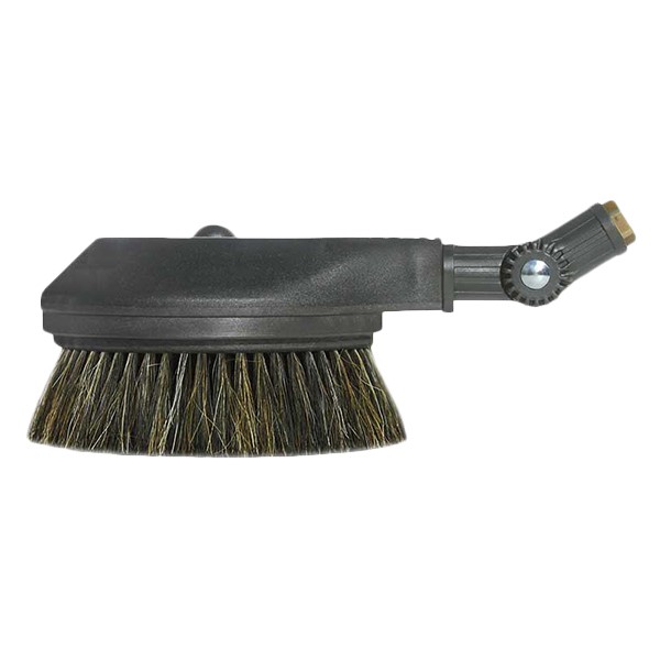 Rotary wash brush natural- with hinge 1/4" F