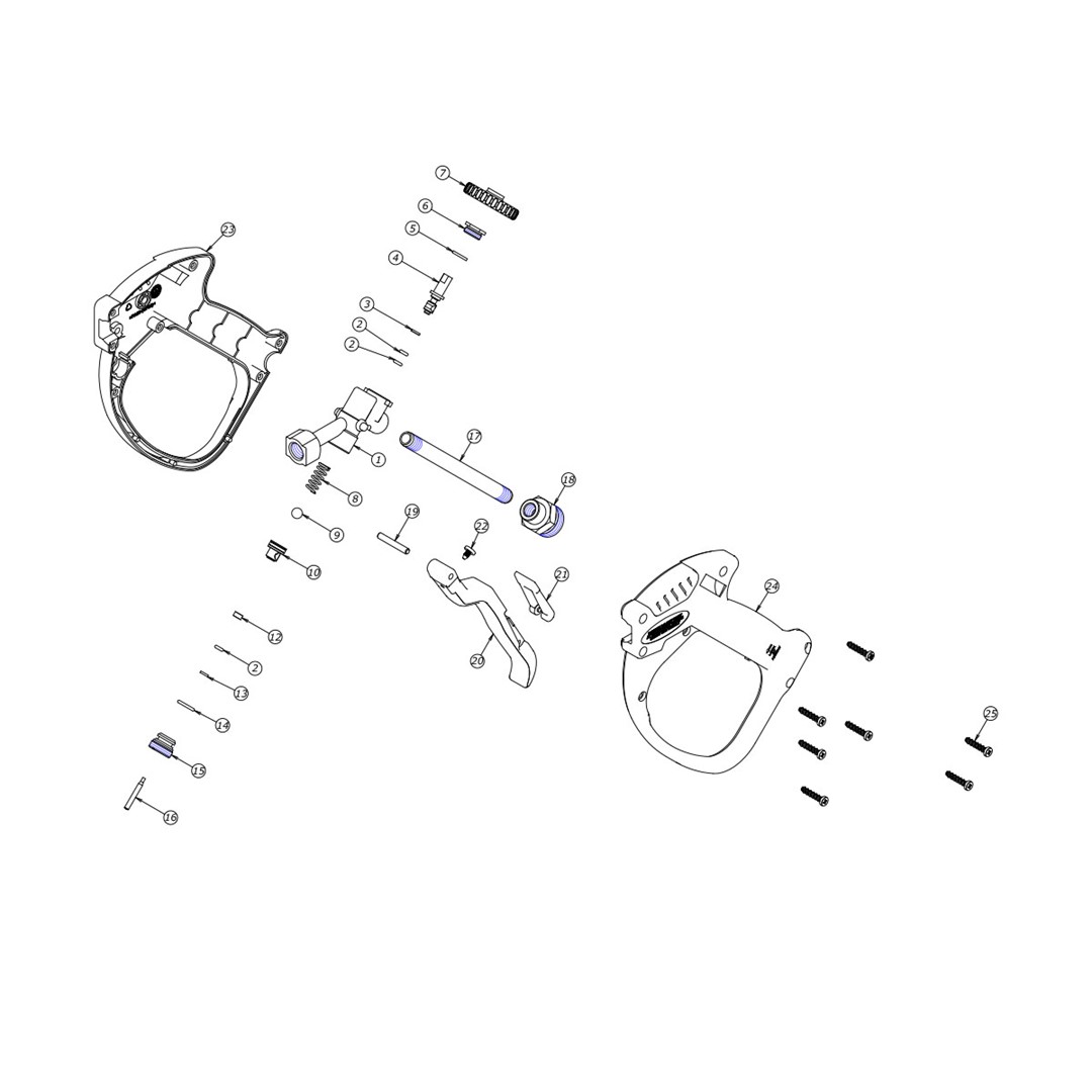 Spray gun MV2006 with extension M22 M - M22 F – Obrázok 2