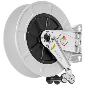 Hose reel + ABS - 20 m - inox - 200 bar