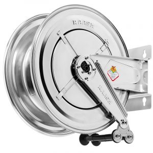 Hose reel - 30 m - inox - 400 bar
