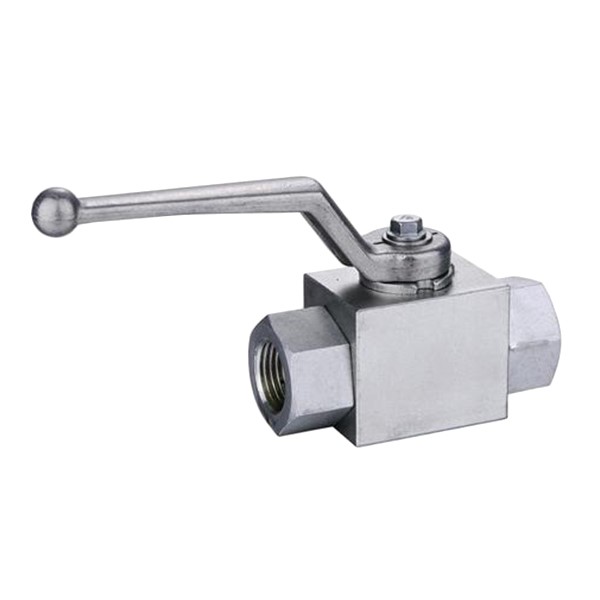 Ball valve 1/2" F 500 bar - zinc plated steel