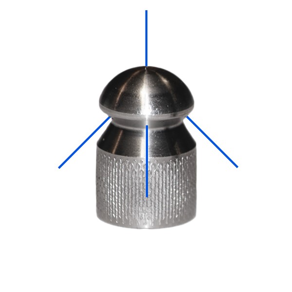 Sewer cleaning nozzle 1/4" F 3+1 - 095