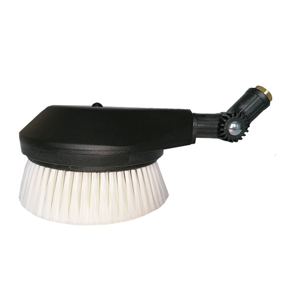 Rotary wash brush nylon- with hinge 1/4" F
