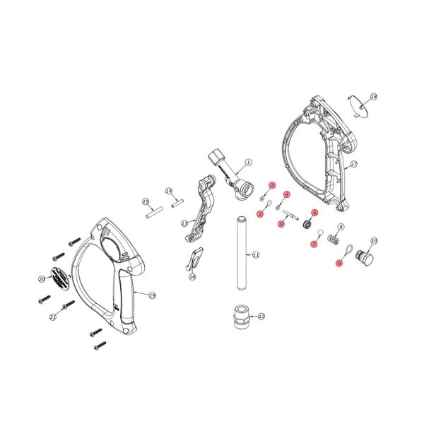 Spare parts kit for spray gun MV925