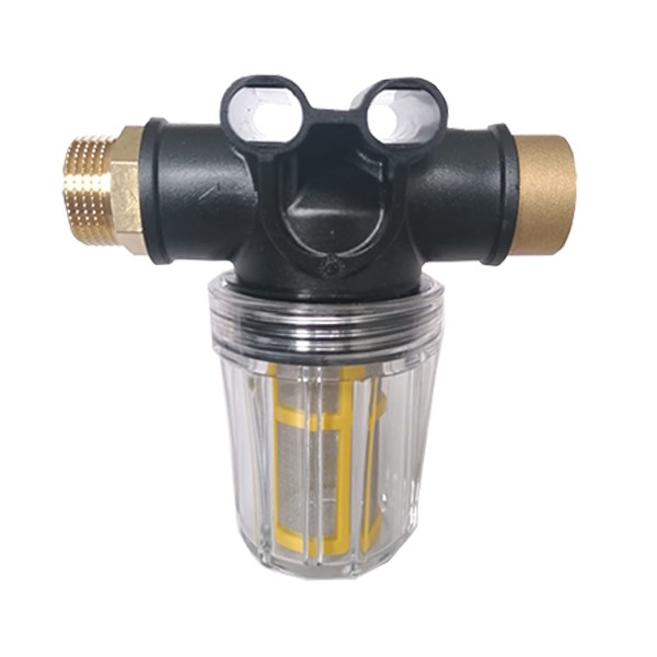 Water filter with nipple 3/4" F - 3/4" M 80 mesh