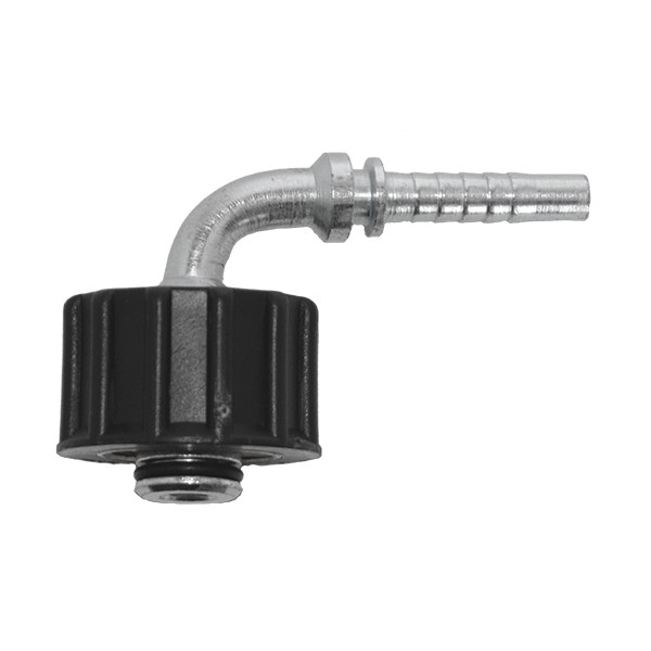 Crimp nipple angle 90° DN6 M22 F - "K"